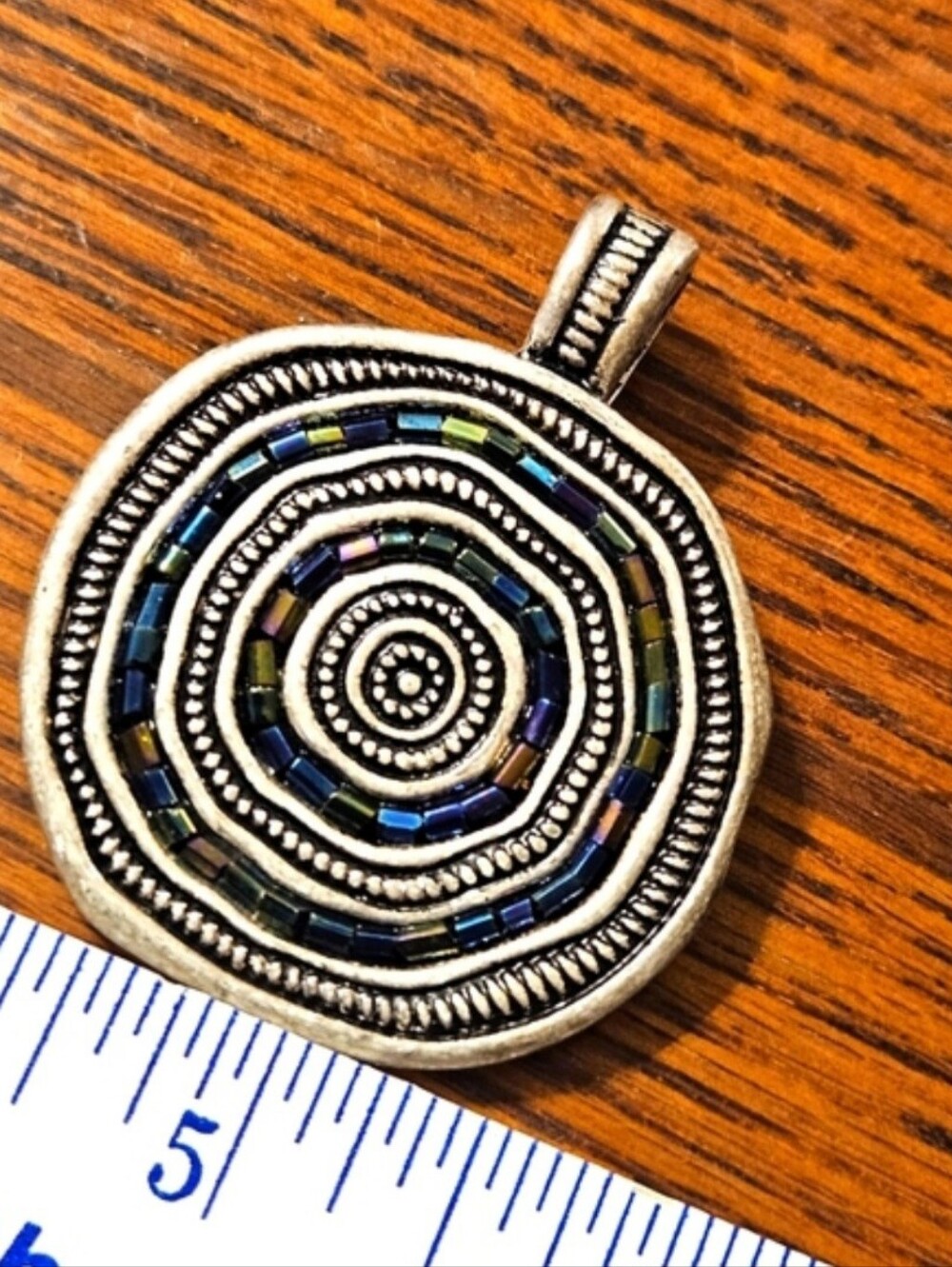 Premier Designs Silver Magnetic Multi Colored  Pendant Enhancer Seaside - Picture 9 of 9